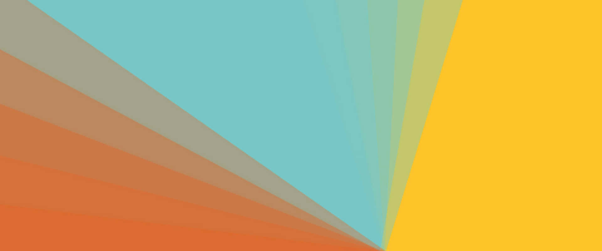 Rays In Yellow, Orange, And Teal Background