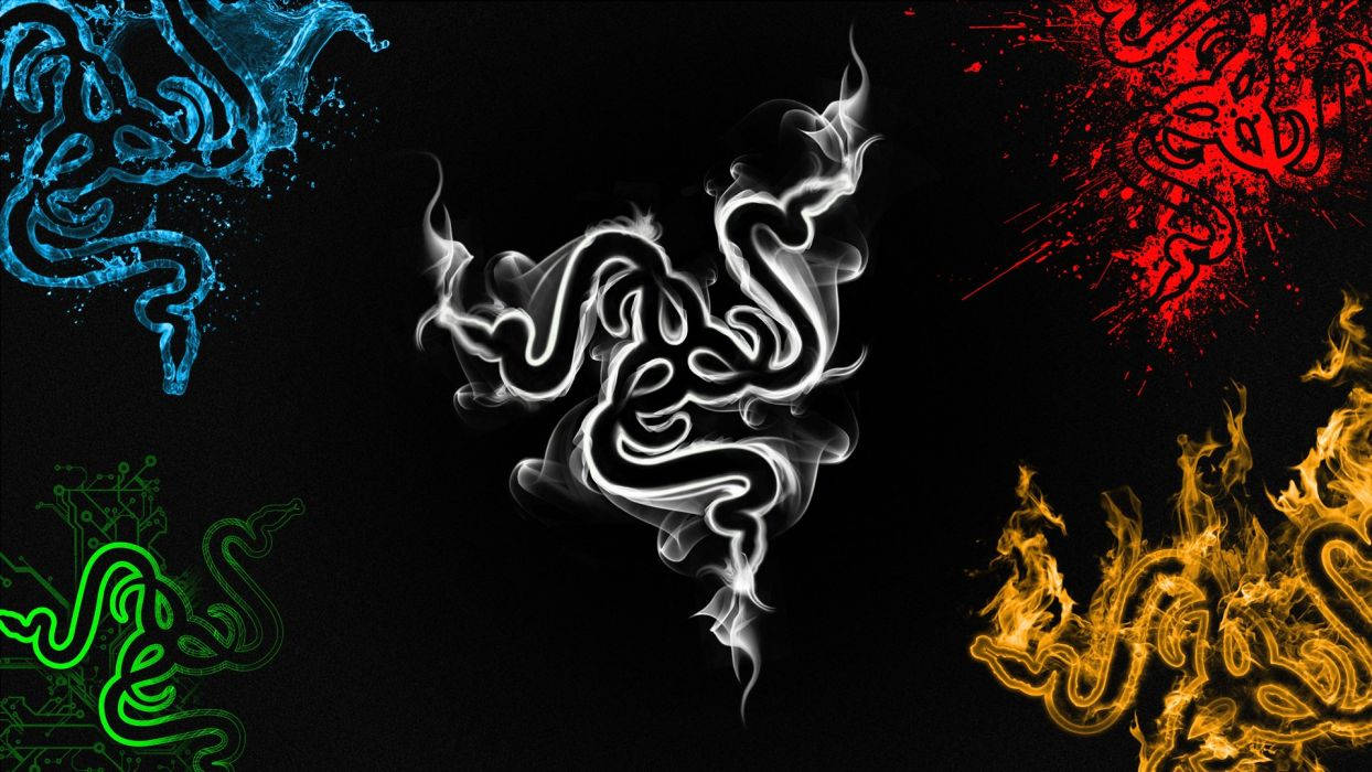 Razer Logo Colors Background