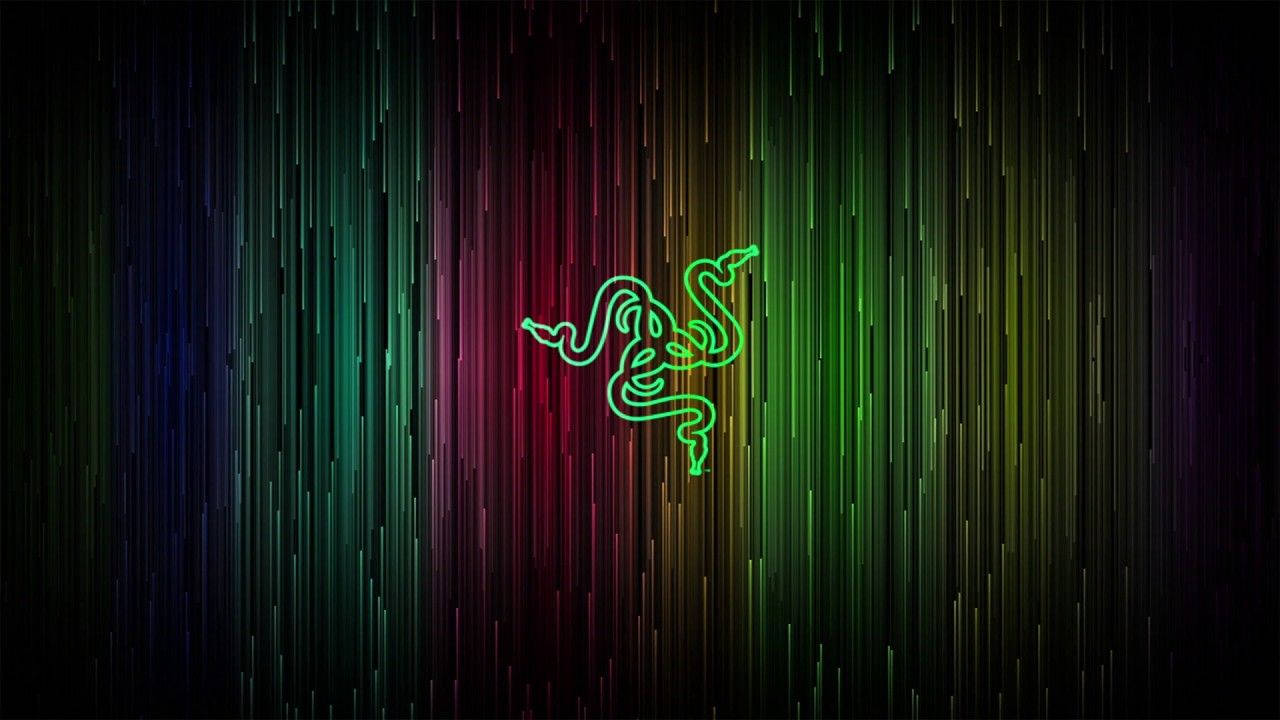 Razer Multicolored Lines Background