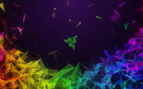 Razer Neon Patterns 4k Background