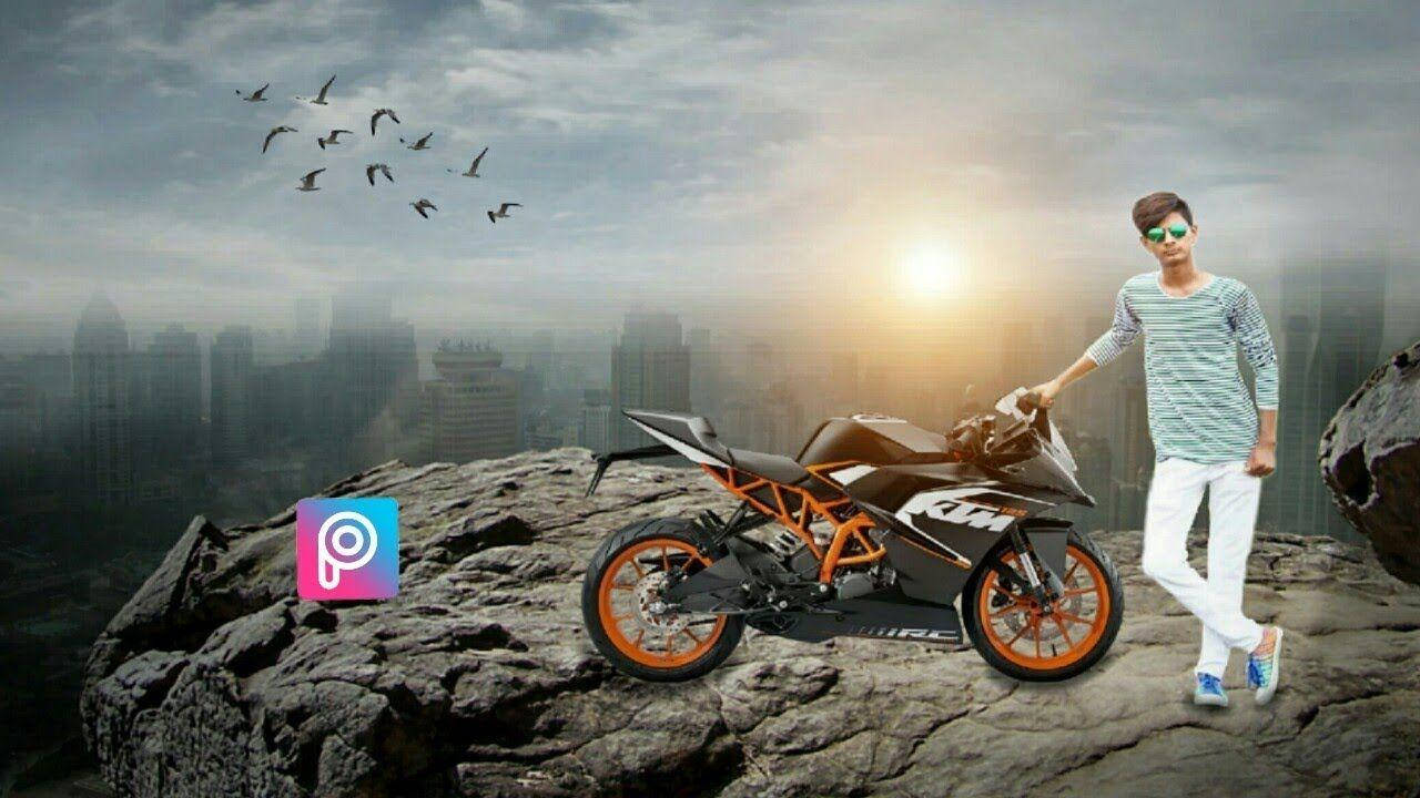 Rc 390 Orange Black Ktm Bikes Background