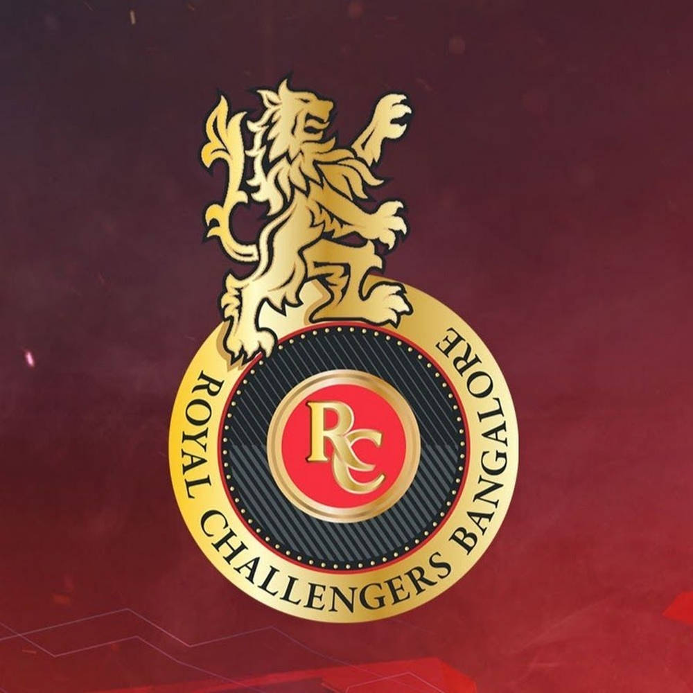 Rcb Elegant Gold Lion Logo Background