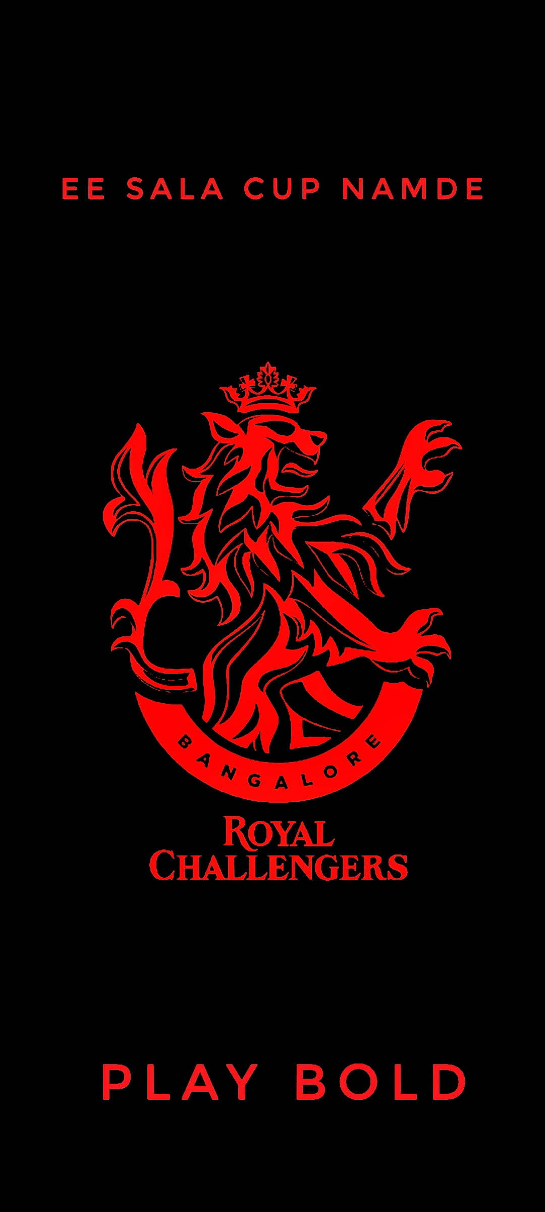 Rcb Red Lion Cricket Team Logo Background
