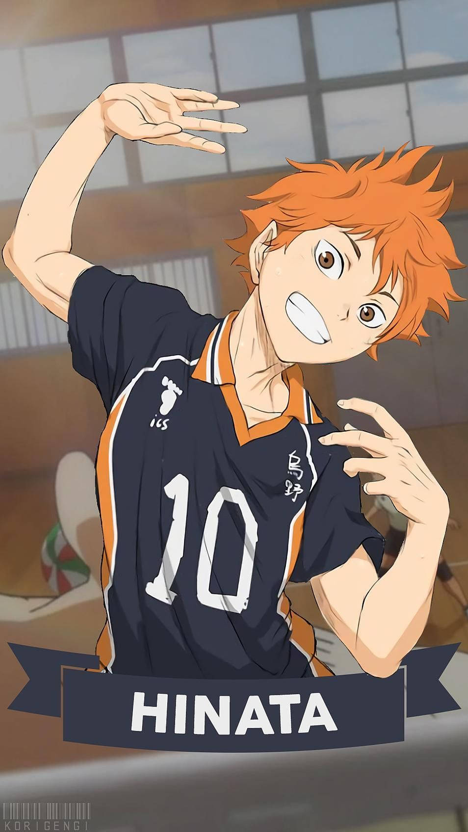 Reach For The Stars With Hinata Shouyou Background