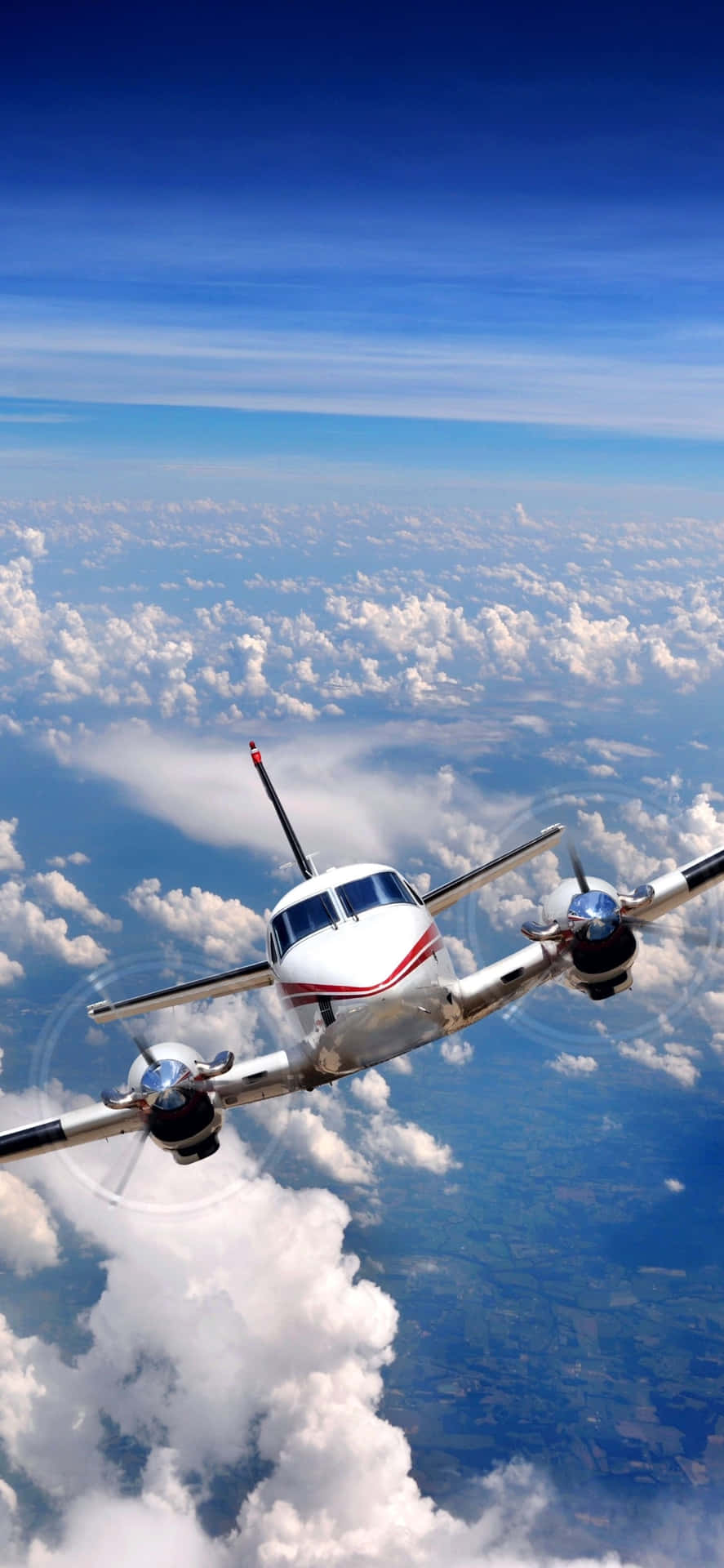 Reach Out Anywhere With The Plane Phone Mobile Network Background