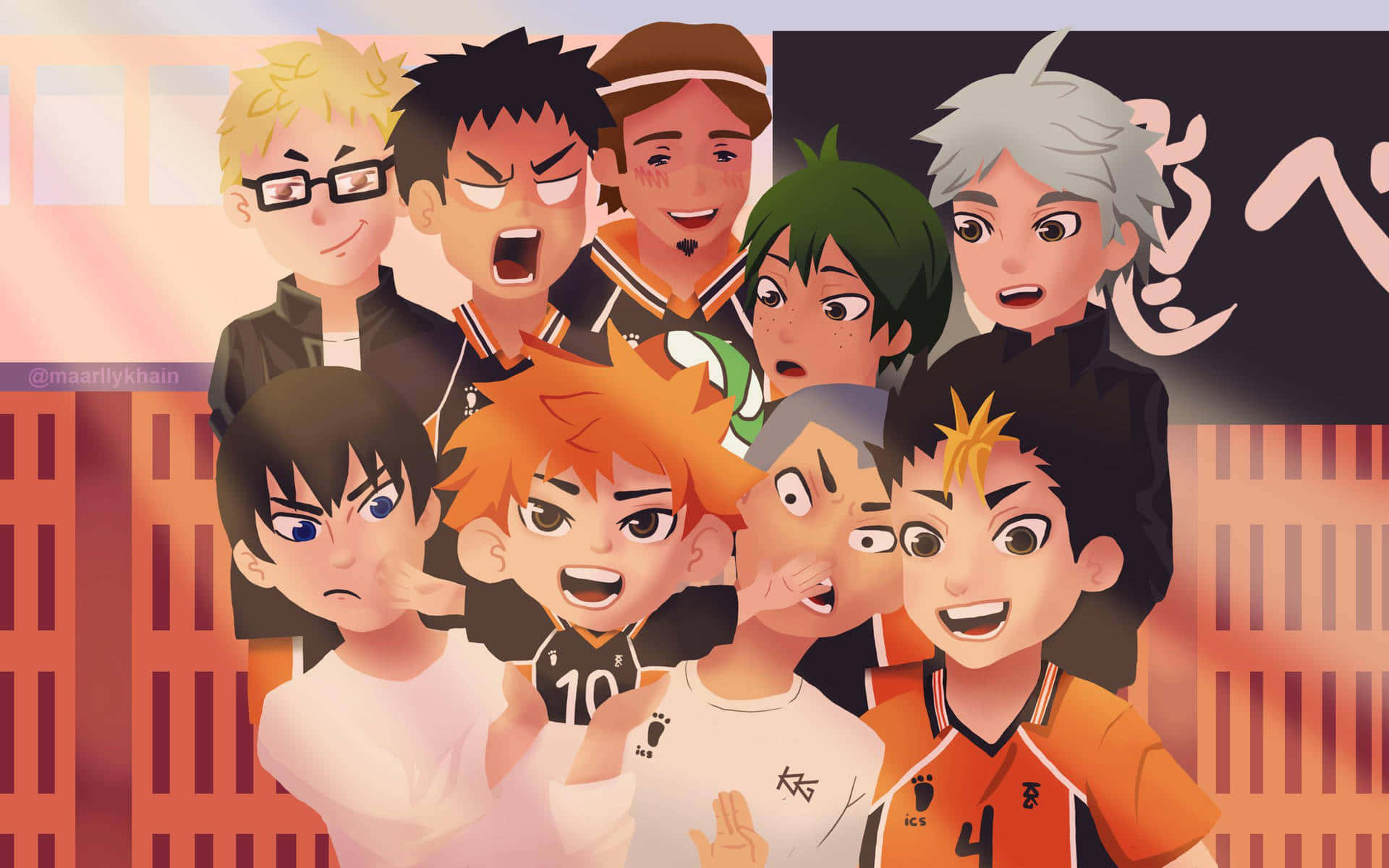 Reach The Top With Karasuno! Background