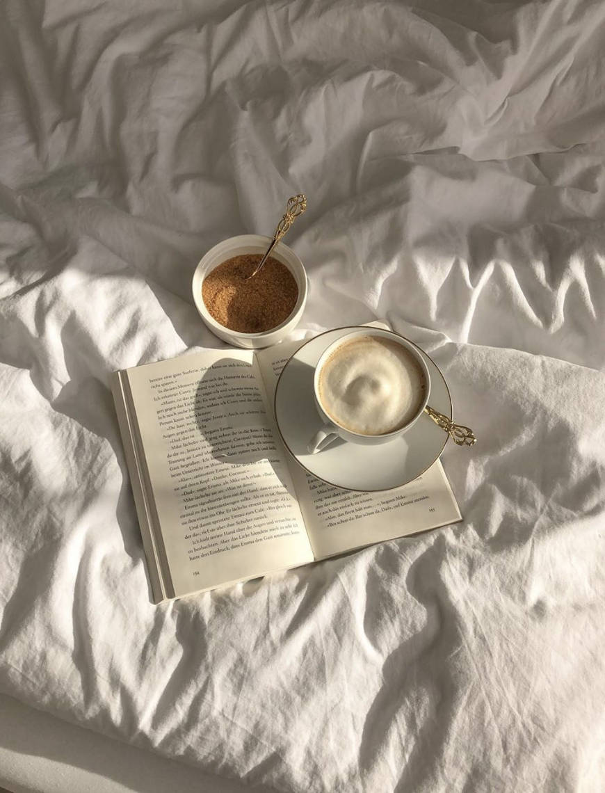 Reading In Bed With Coffee Aesthetic