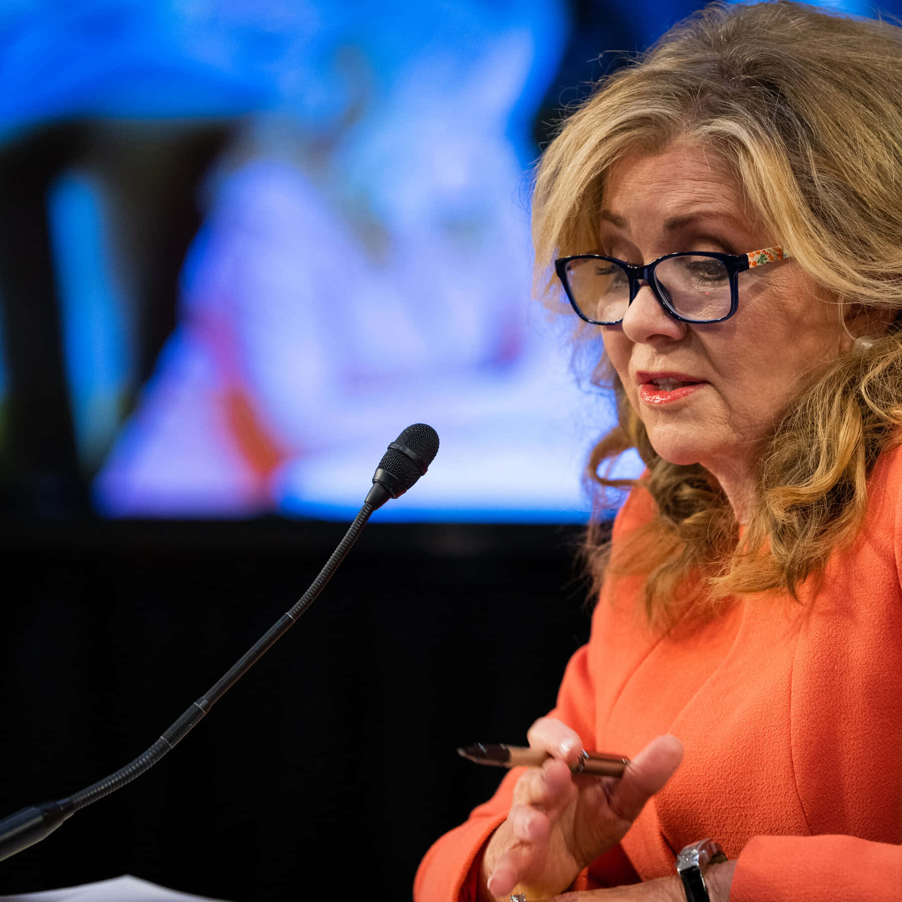 Reading Marsha Blackburn Background