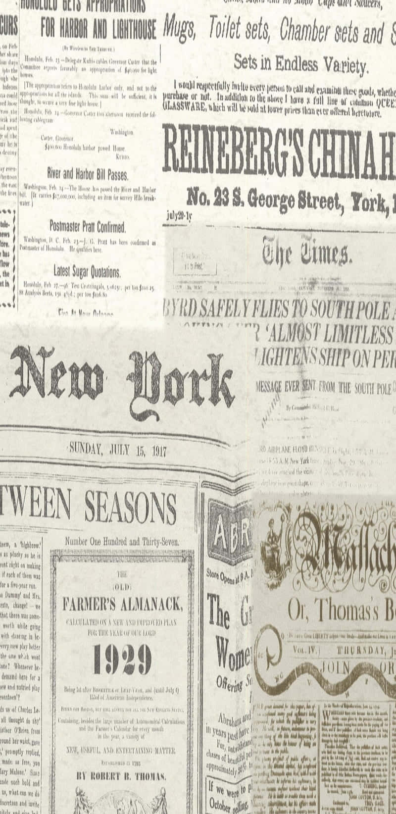 Reading Vintage Newspapers To Stay Up To Date Background