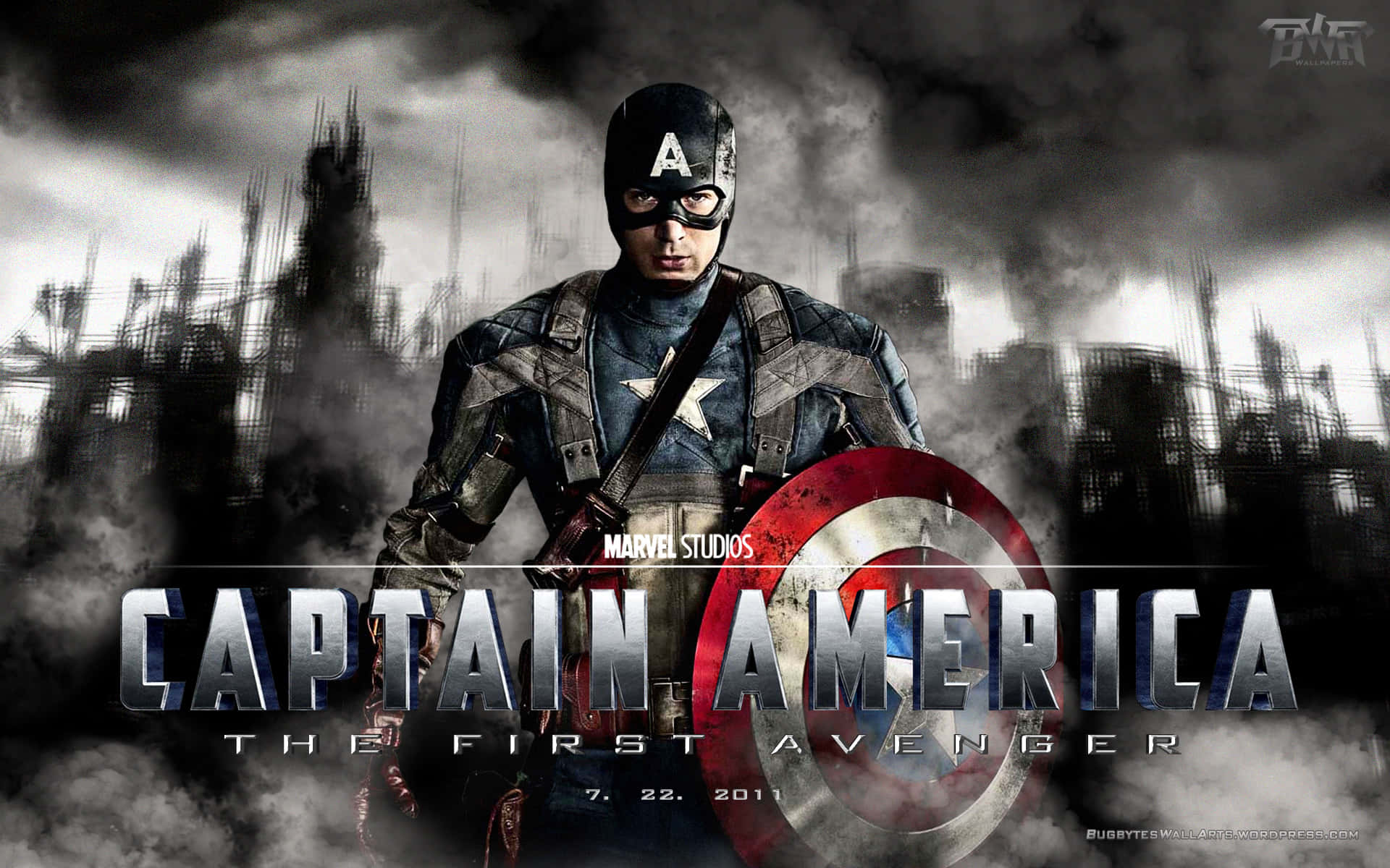 Ready For Action! Captain America Background