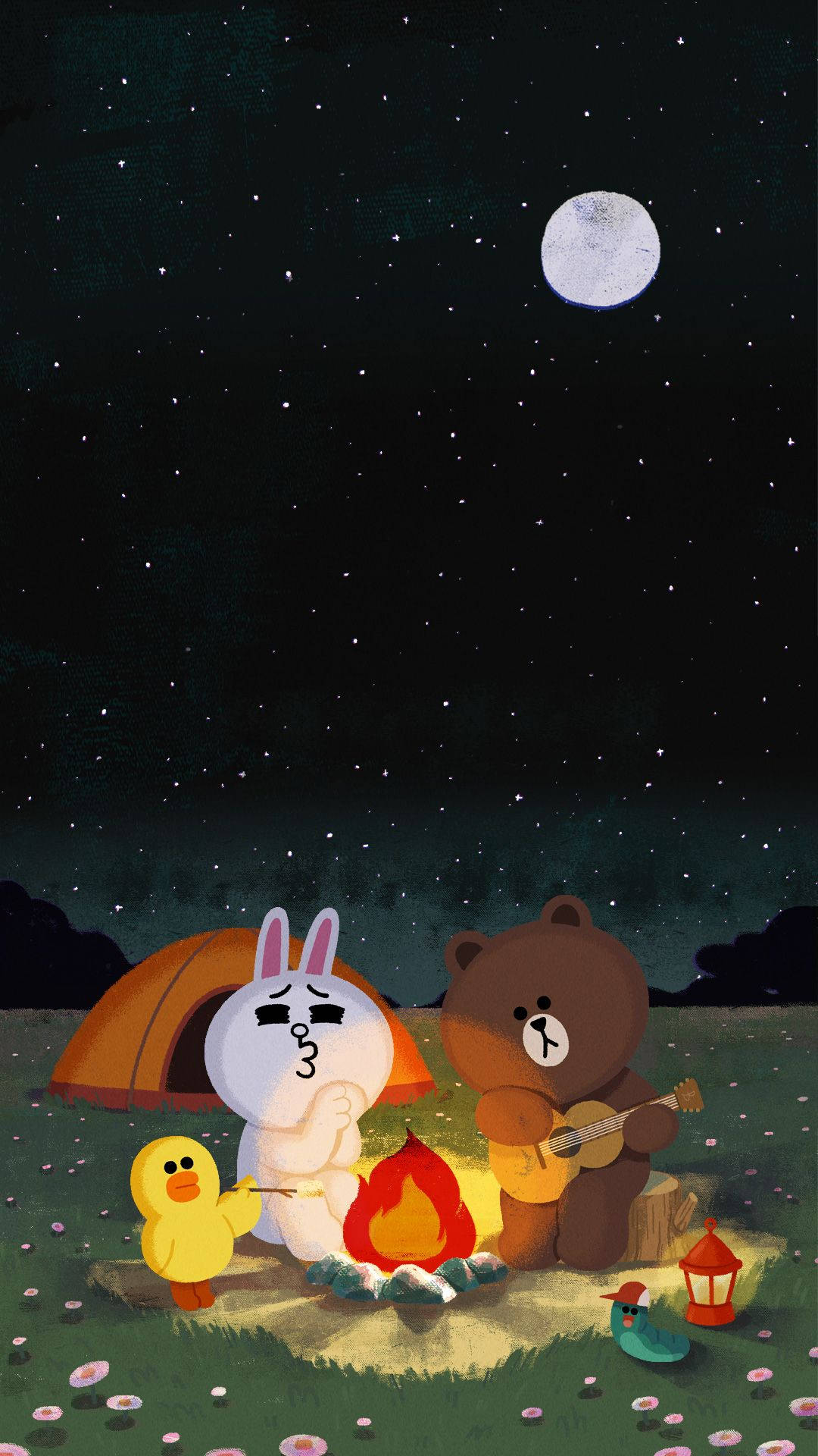 Ready For Adventure With Line Friends! Background