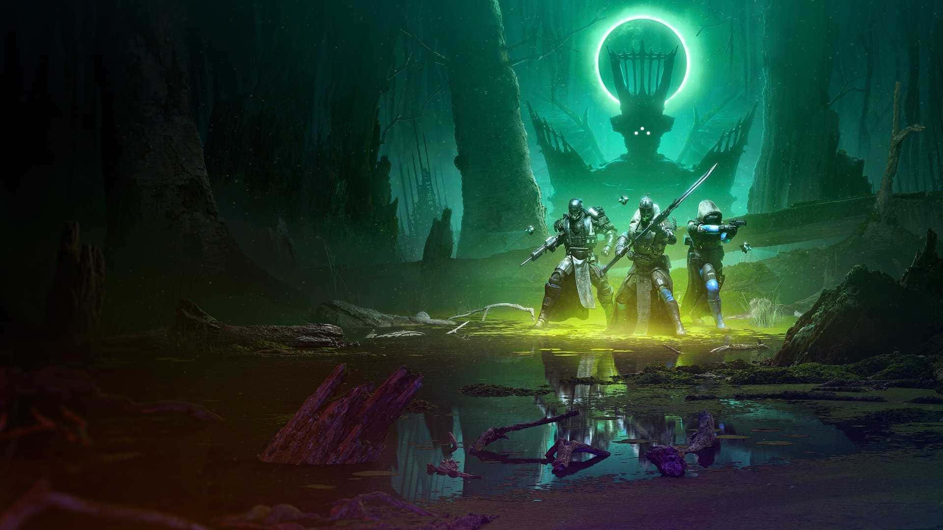 Ready For Battle - Warrior In Destiny 2 Background