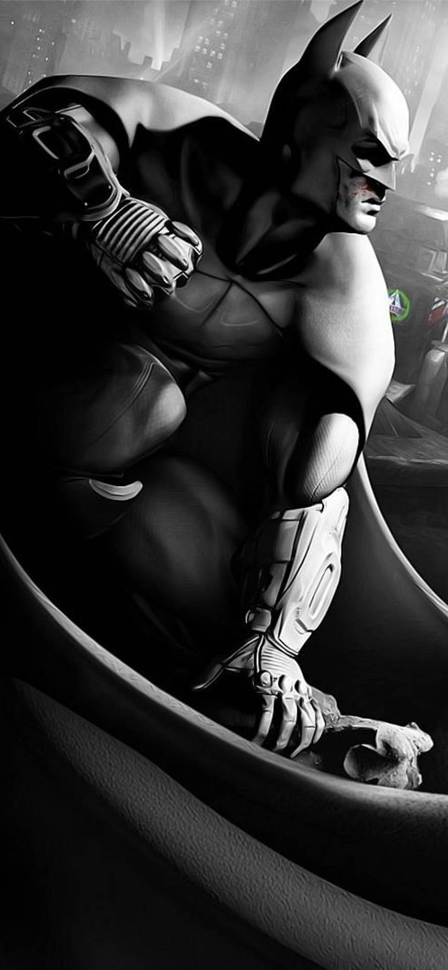 Ready To Attack Batman Arkham Iphone Background