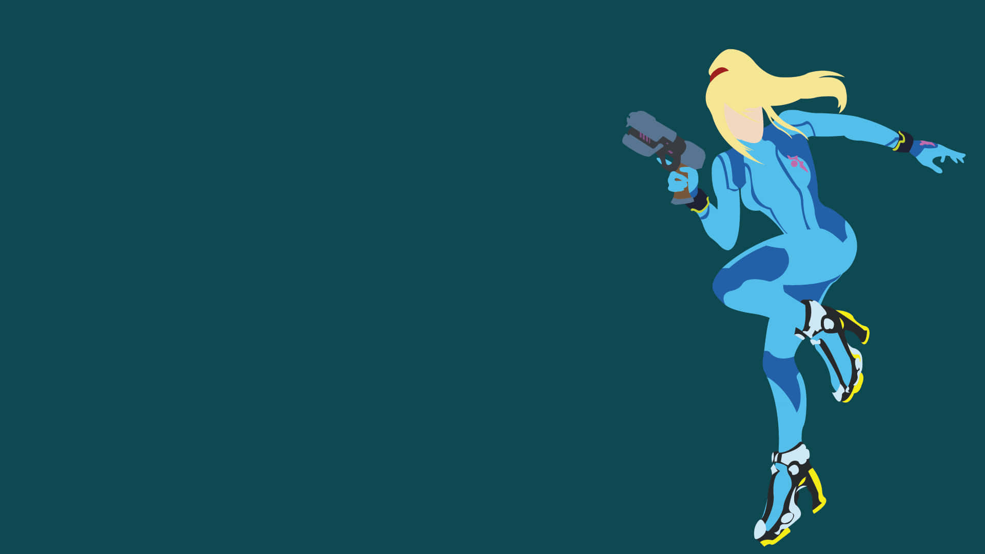 Ready To Face The Challenge - Zero Suit Samus Background