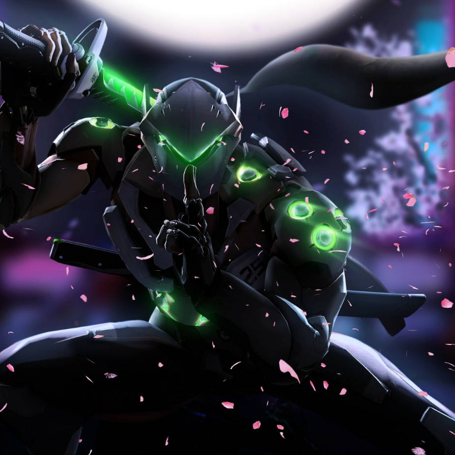 Ready To Fight Hand Sign Genji Iphone Background