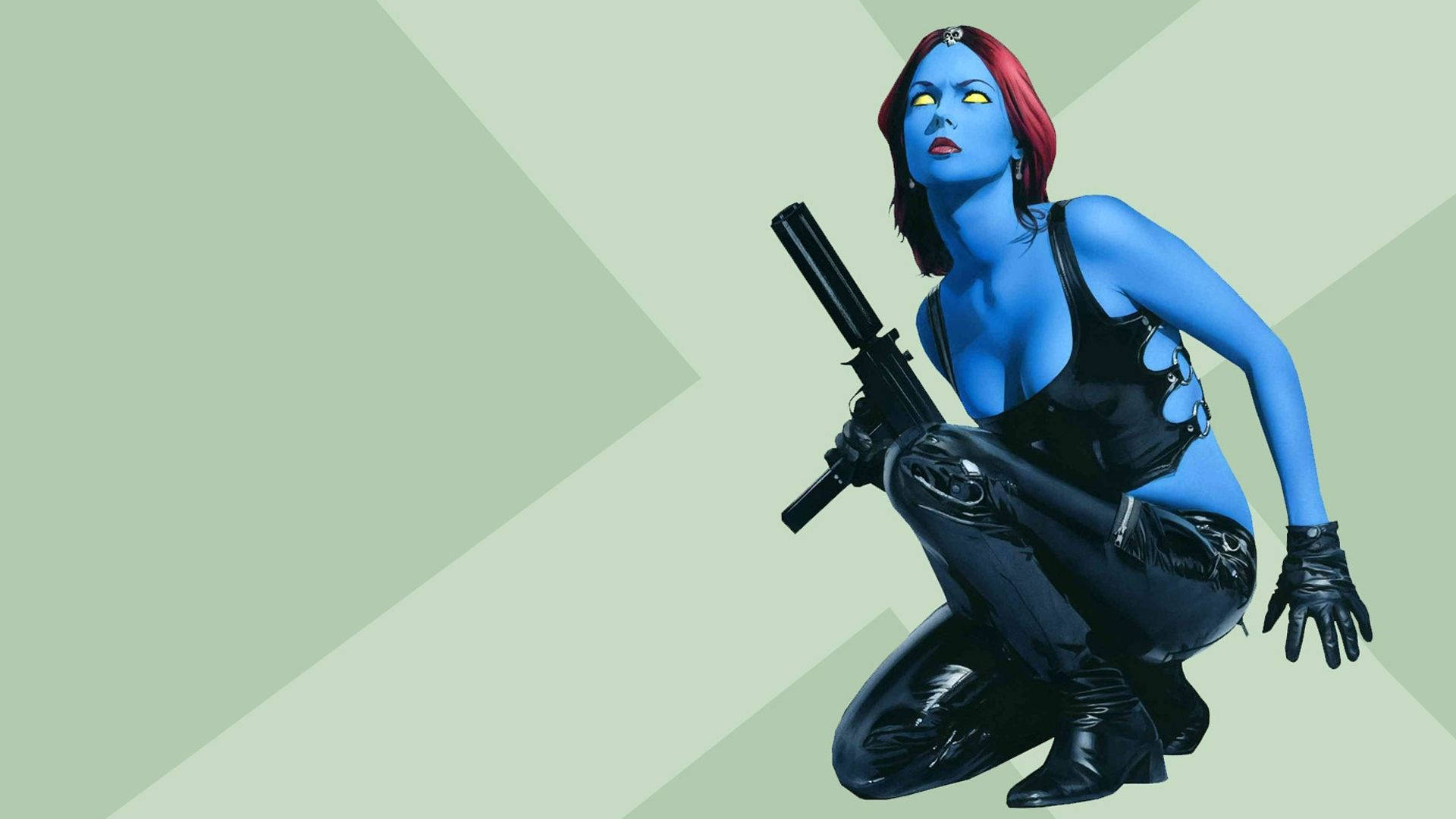 Ready To Fight Mystique Background