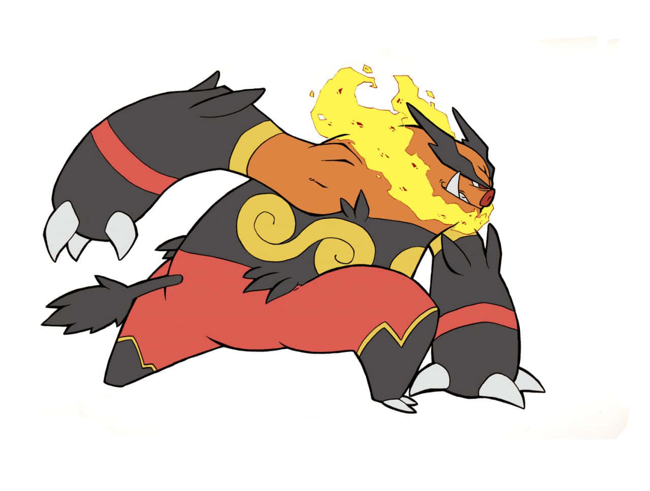 Ready-to-fight Pose Of Emboar