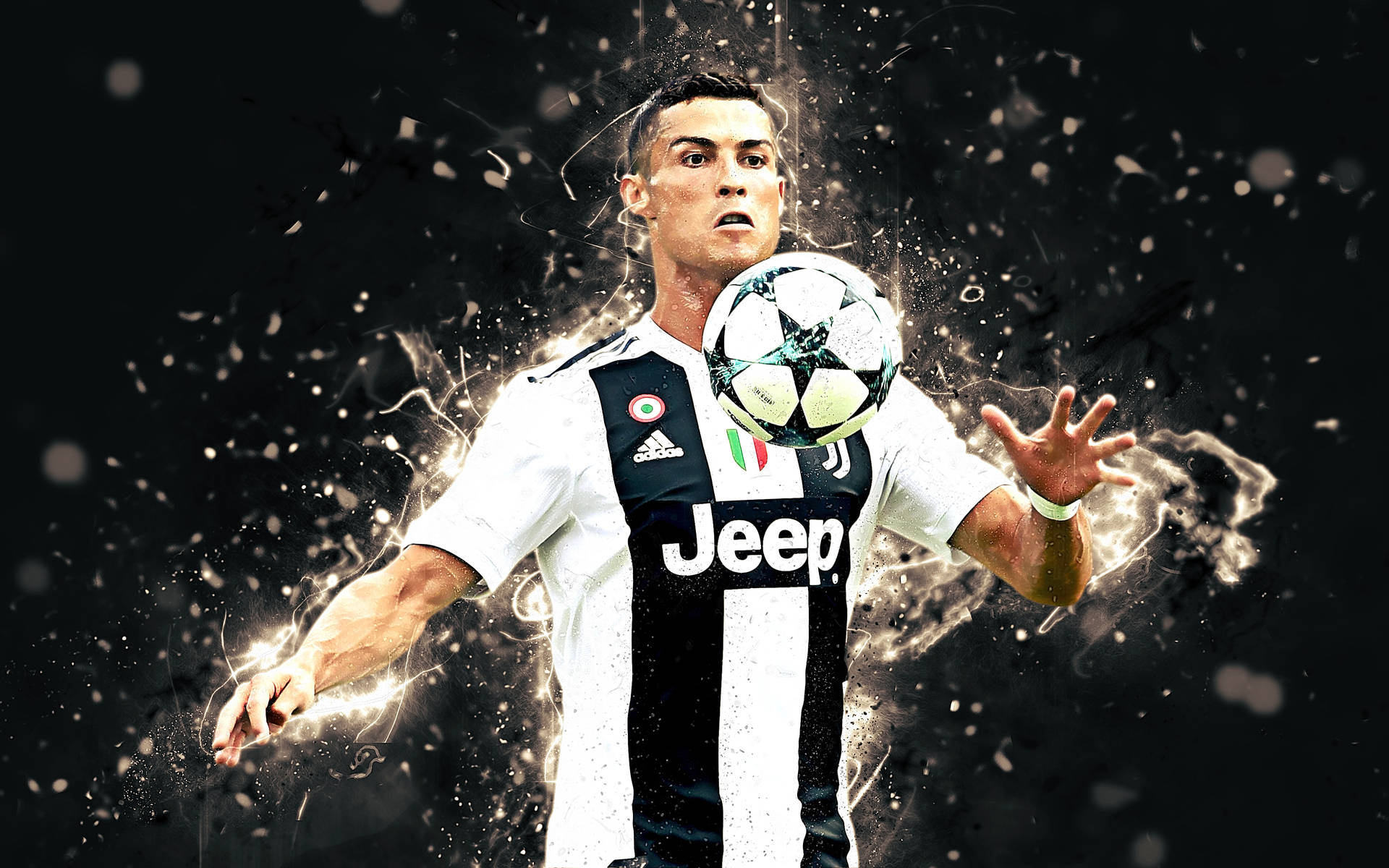 Ready To Hit The Ball Cr7 3d Background