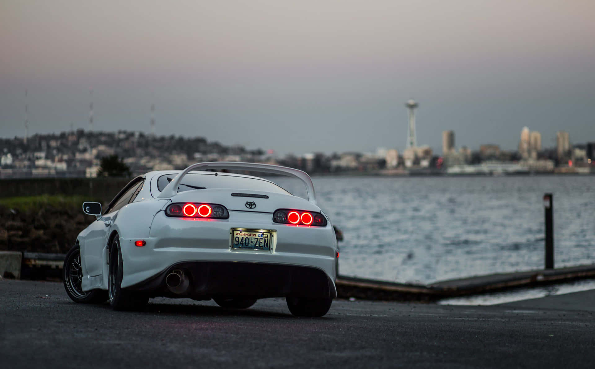 Ready To Race: Jdm Toyota Supra Background