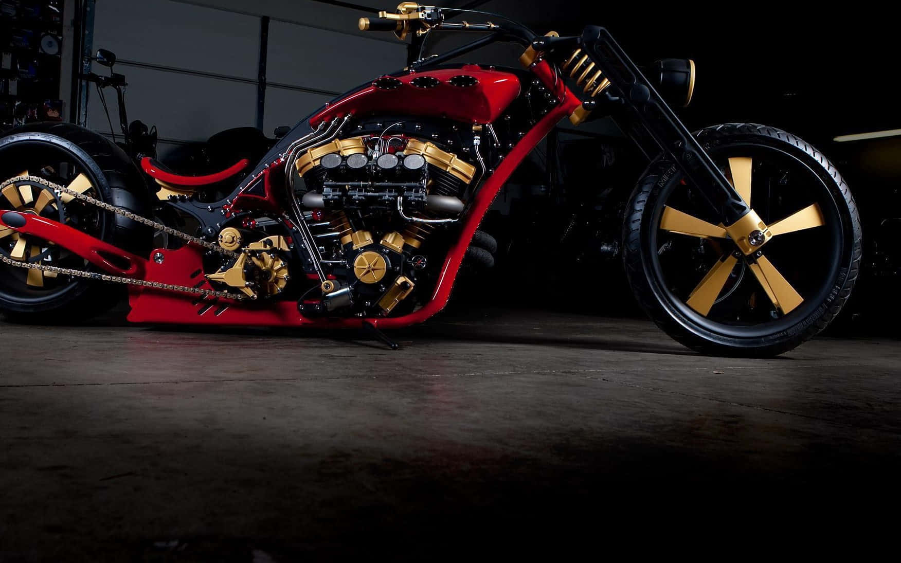 Ready To Take A Ride On This Hd Motorcycle Background