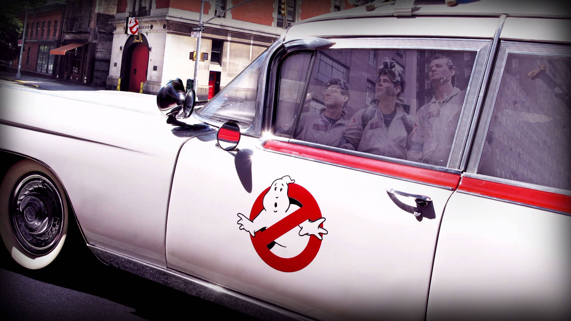 Ready To Take On The Scary Ghosts And Ghouls: The Classic Ghostbusters Ecto-mobile! Background