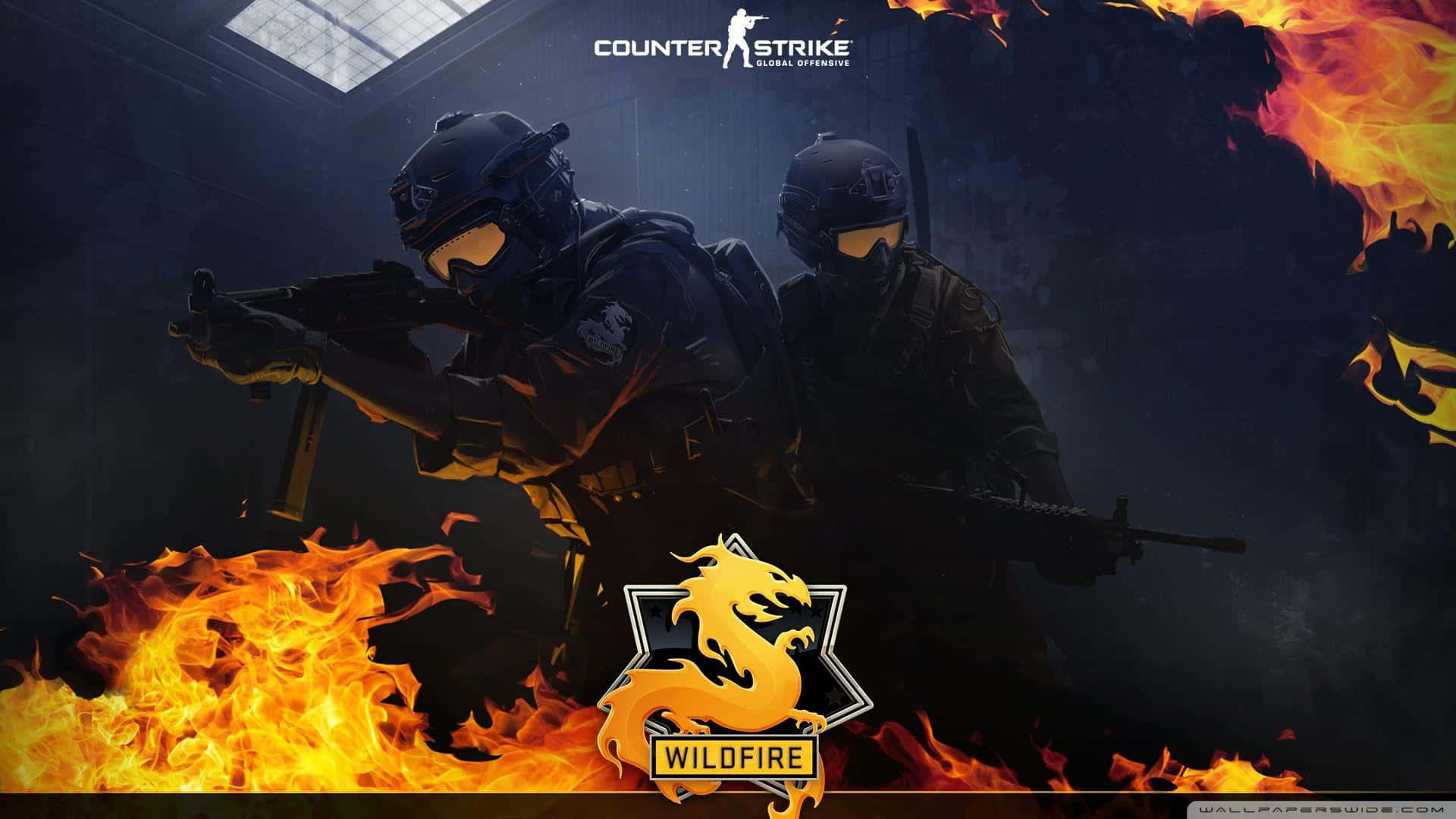 Ready Your Sniper Rifle And Join The Fight In Counterstrike Background