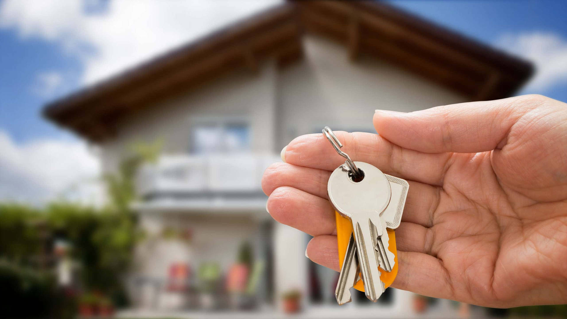Real Estate House Keys Background