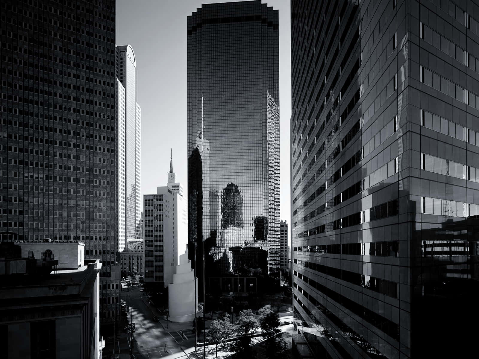 Real Estates In Seattle Black And White Background