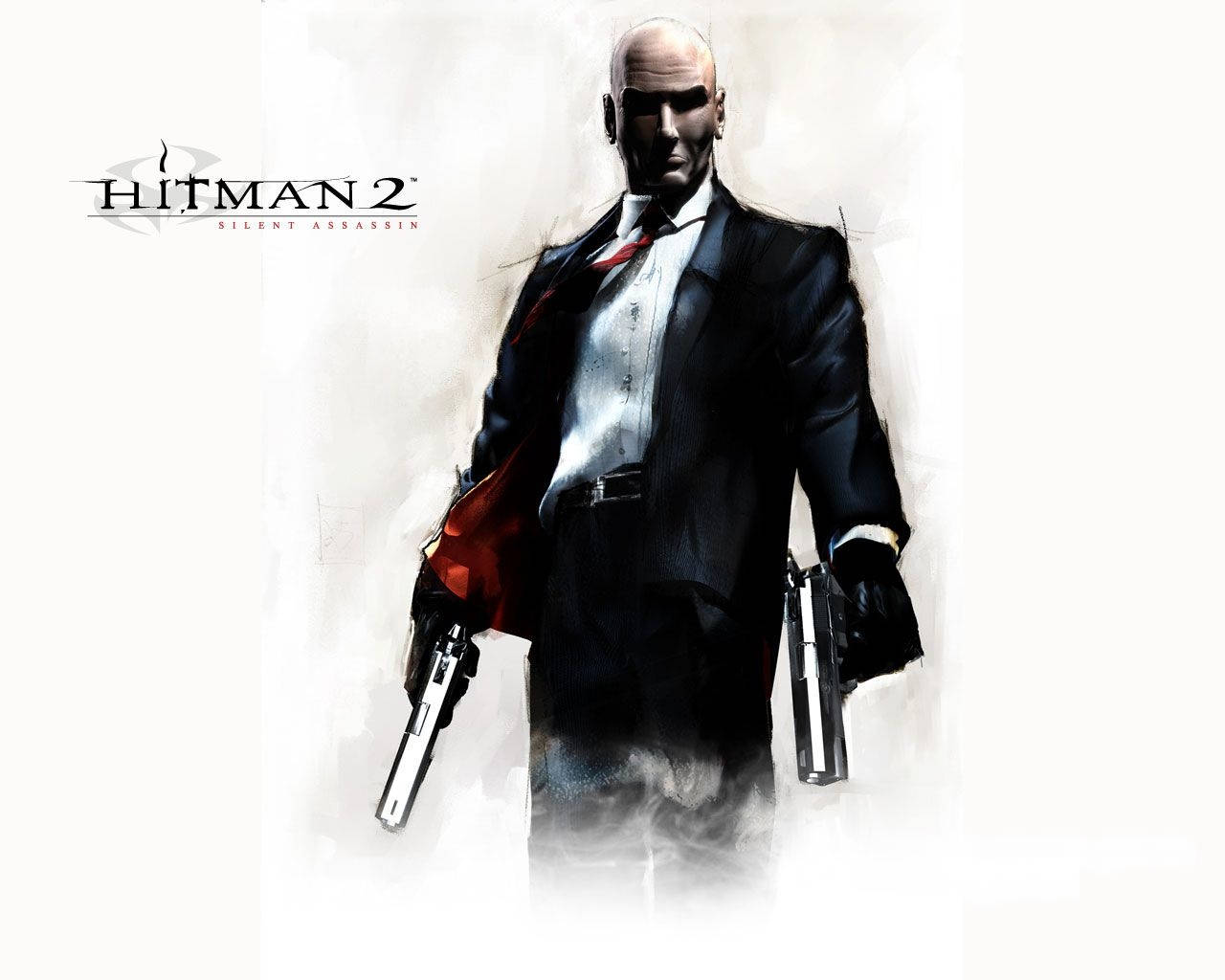 Real Hitman 2 White Poster