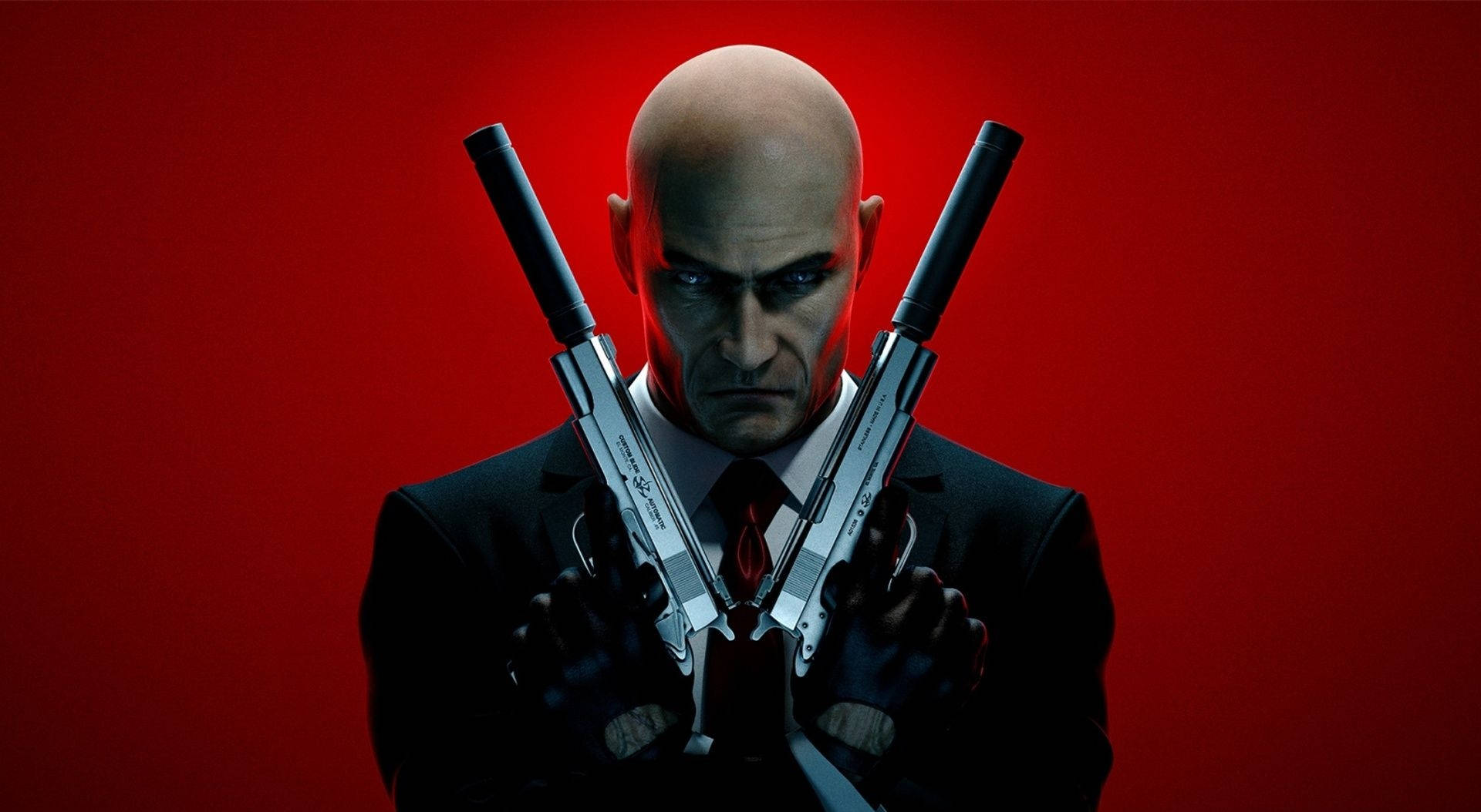 Real Hitman With Guns Red Aesthetic