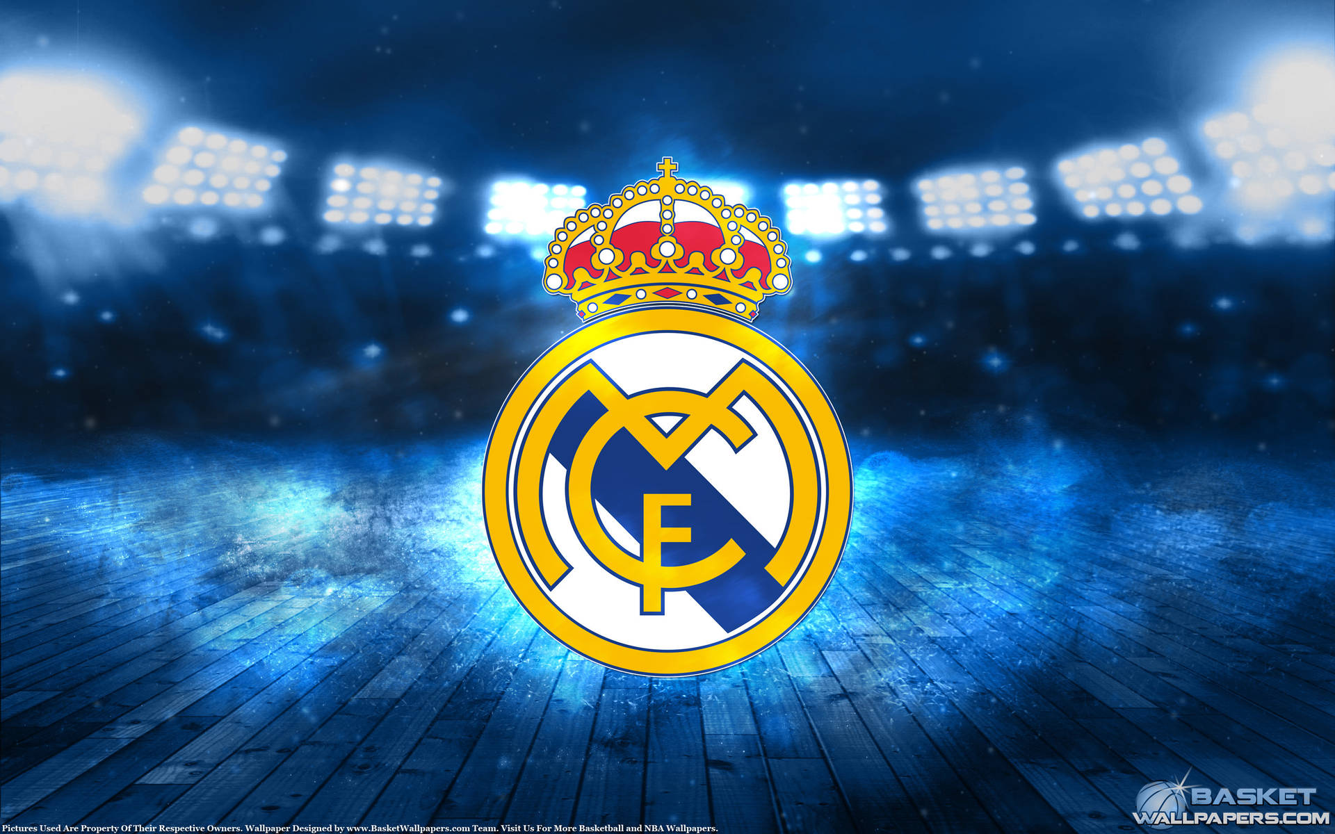 Real Madrid Blue Art Background