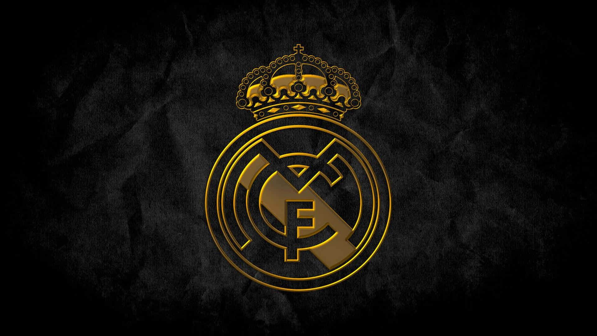Real Madrid Emblemon Black Background Background