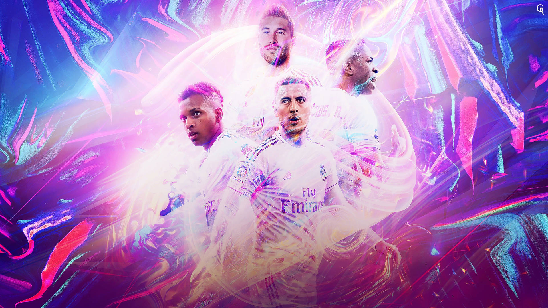Real Madrid Football Players Background