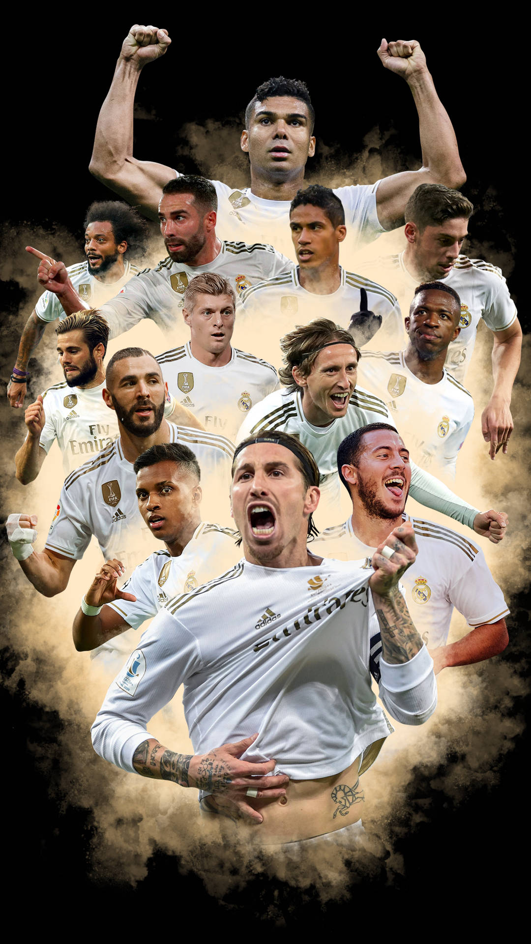 Real Madrid Football Team Background