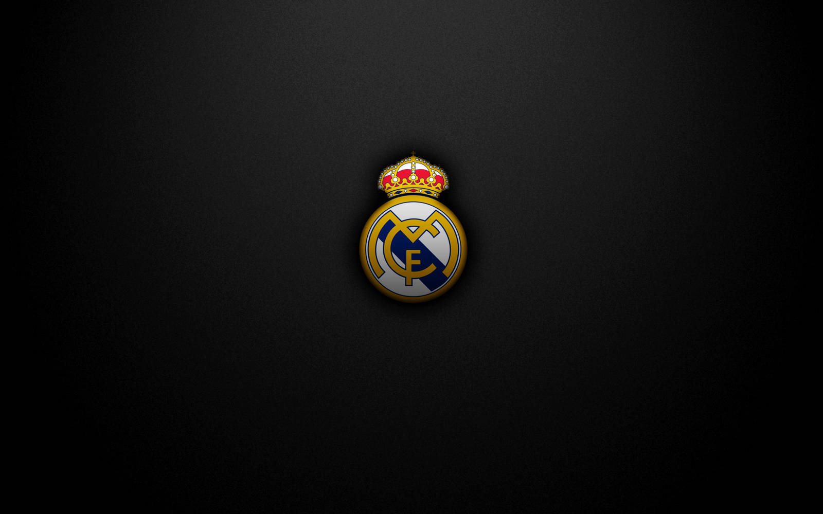 Real Madrid Logo In Solid Black Background