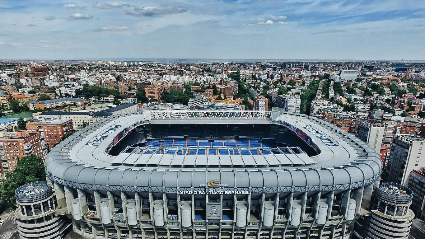 Real Madrid Santiago Bernabéu Stadium Background