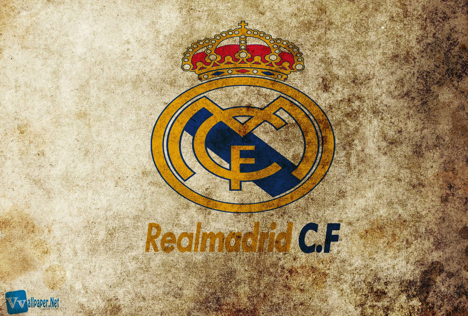 Real Madrid Vintage Logo Background