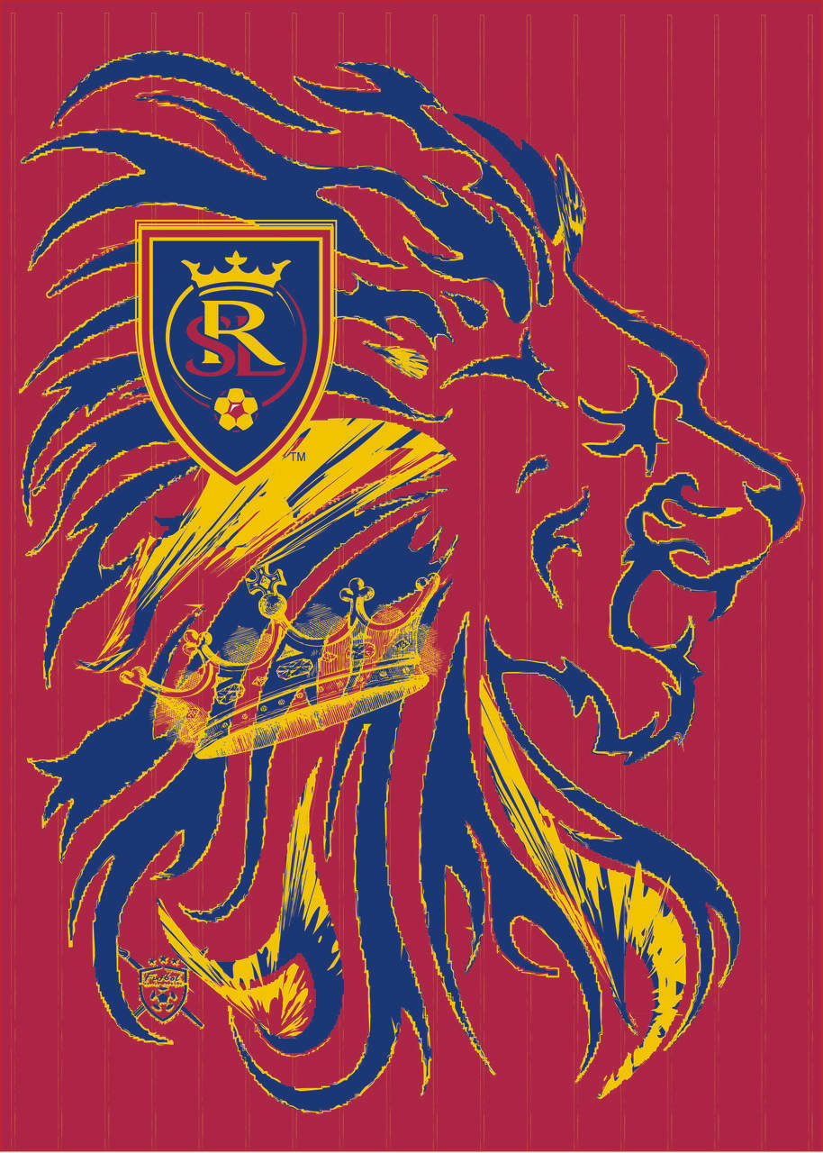 Real Salt Lake Maroon Lion Logo