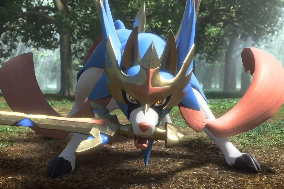 Realistic 3d Zacian From Pokemon Background