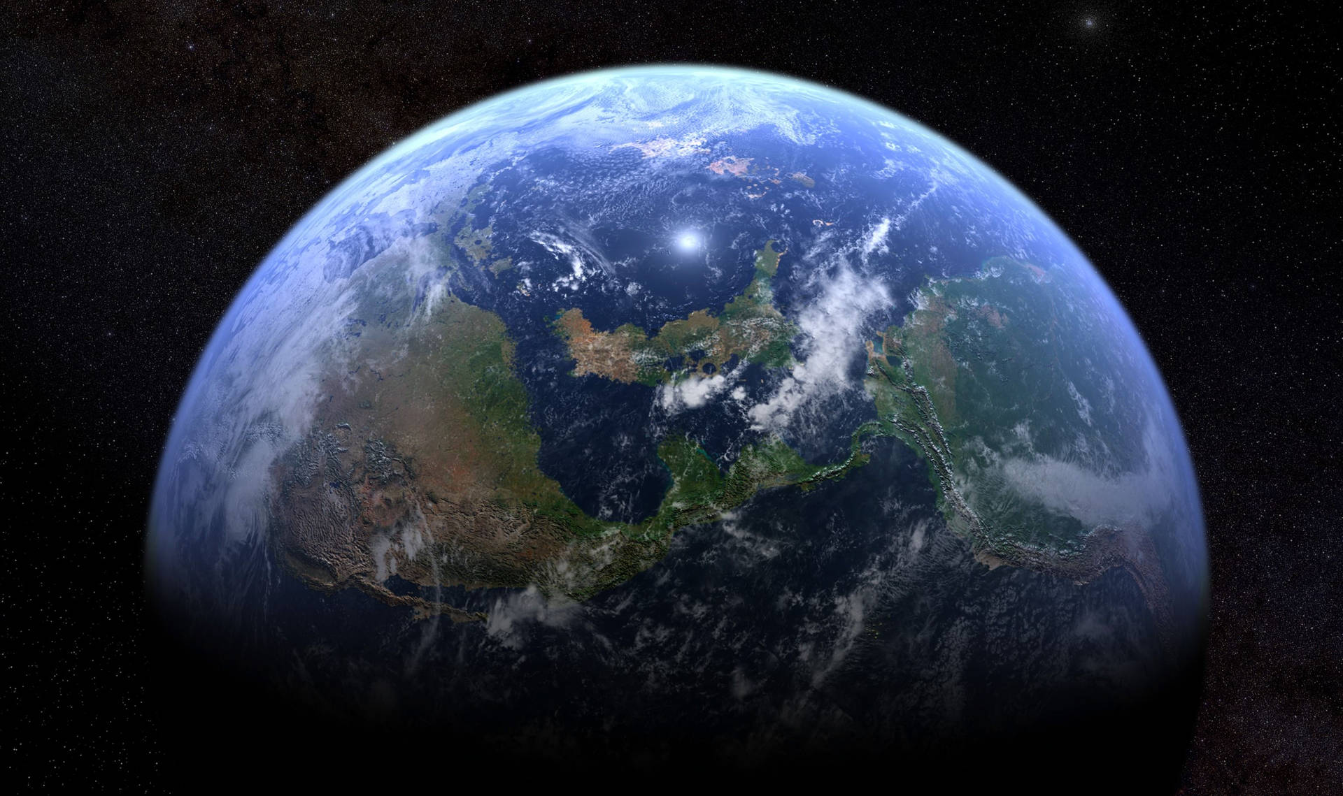 Realistic 4k Earth Background