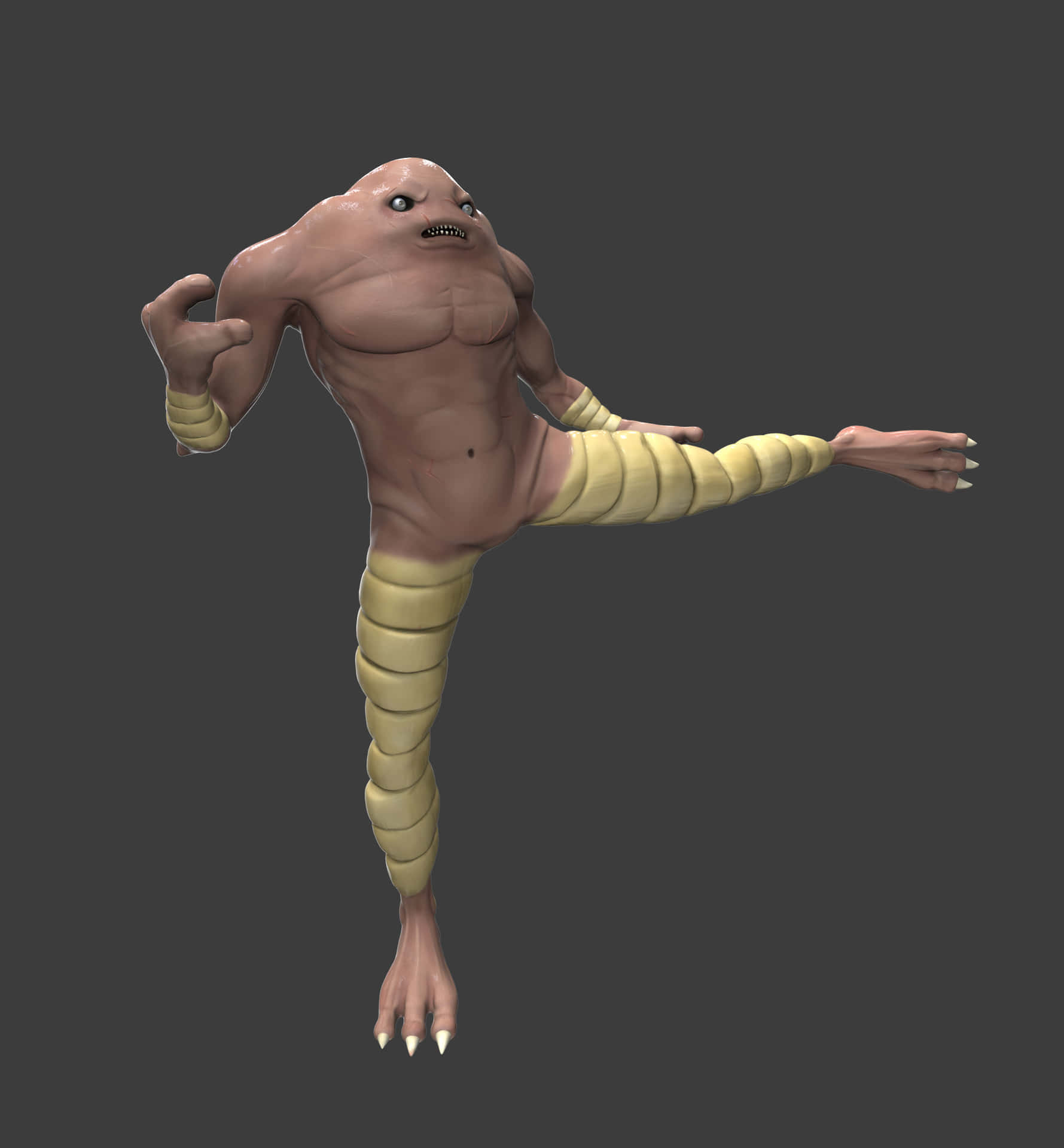 Realistic And Creepy Hitmonlee Background