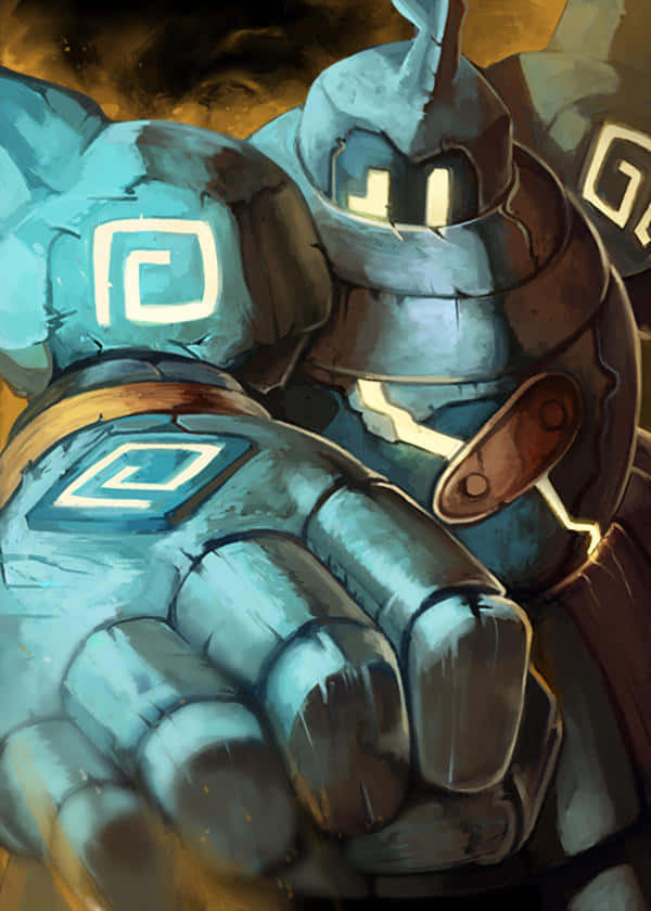 Realistic Hand Of Golett Background