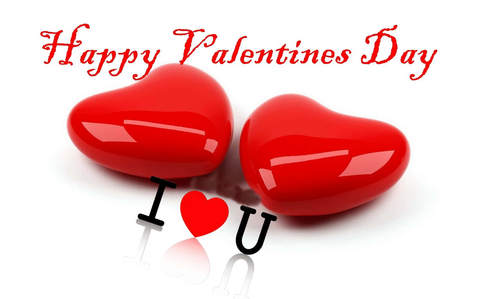 Realistic Hearts Happy Valentines Day Hd