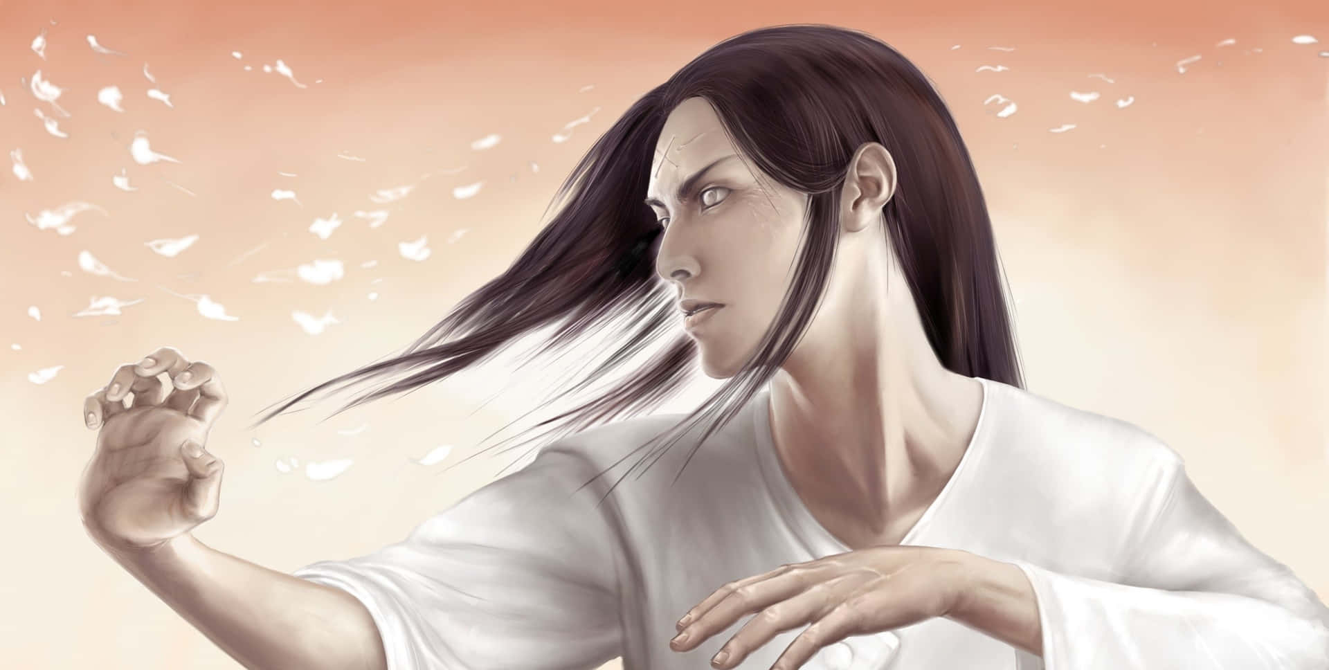 Realistic Neji Hyuga Background