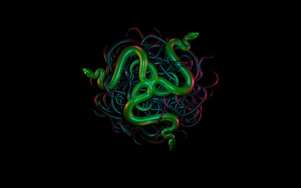 Realistic Razer Logo 4k Background