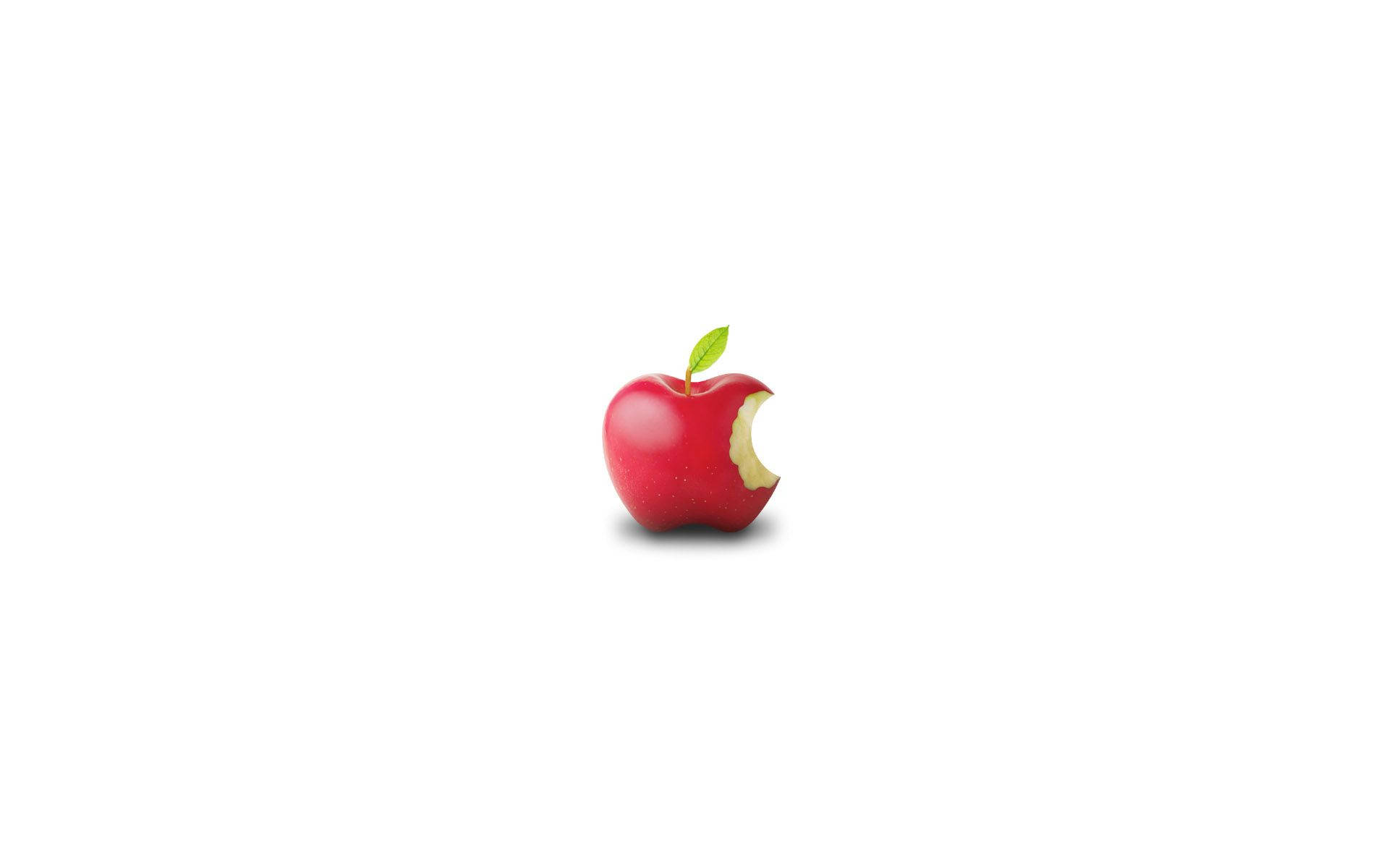 Realistic Red Apple Logo Background