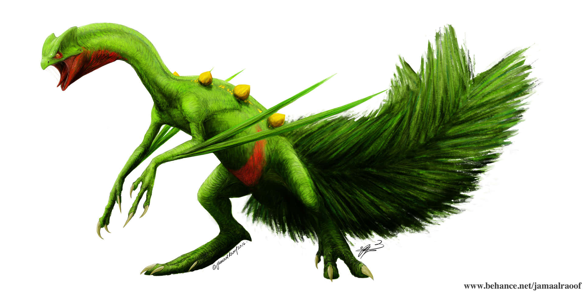 Realistic Sceptile Artwork Background