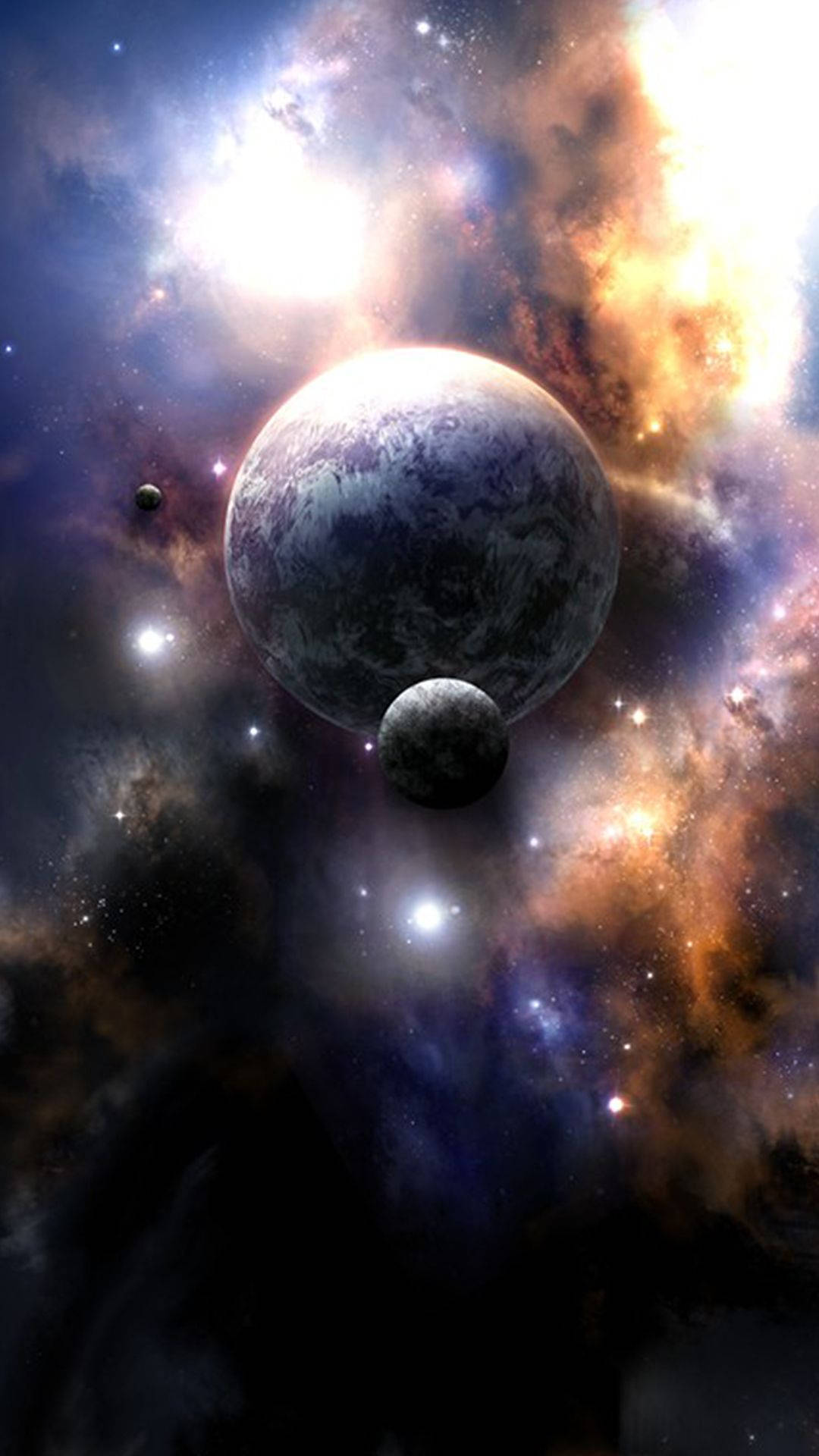 Realistic Space Phone Background