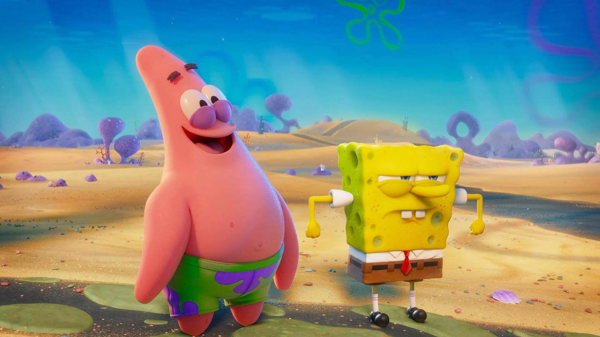 Realistic Spongebob And Patrick 3d Desktop Background