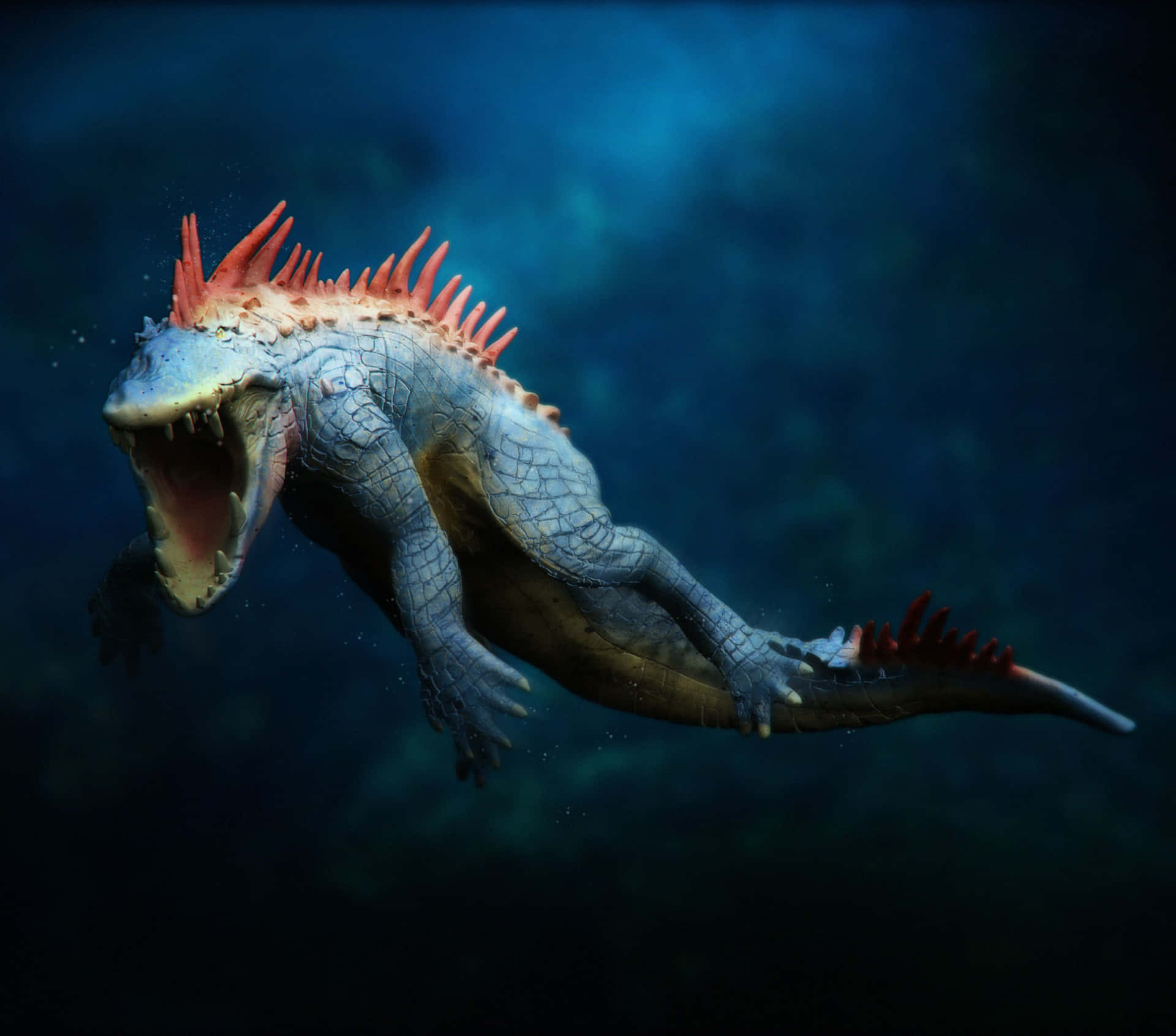 Realistic Version Of Feraligatr With No Face Background